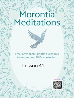 cover image of Morontia Meditations, Lesson 41
